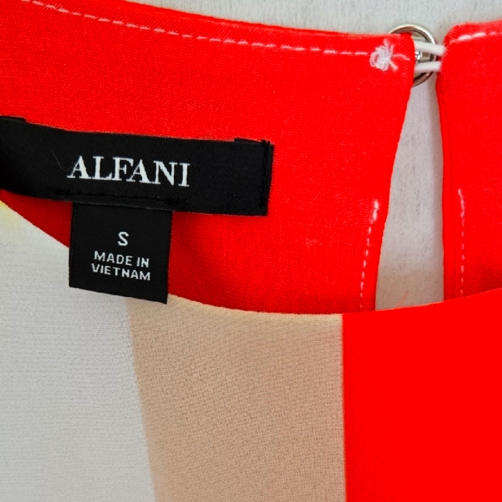 Alfani Multi Colored Geometric Patterned Tunic To… - image 2